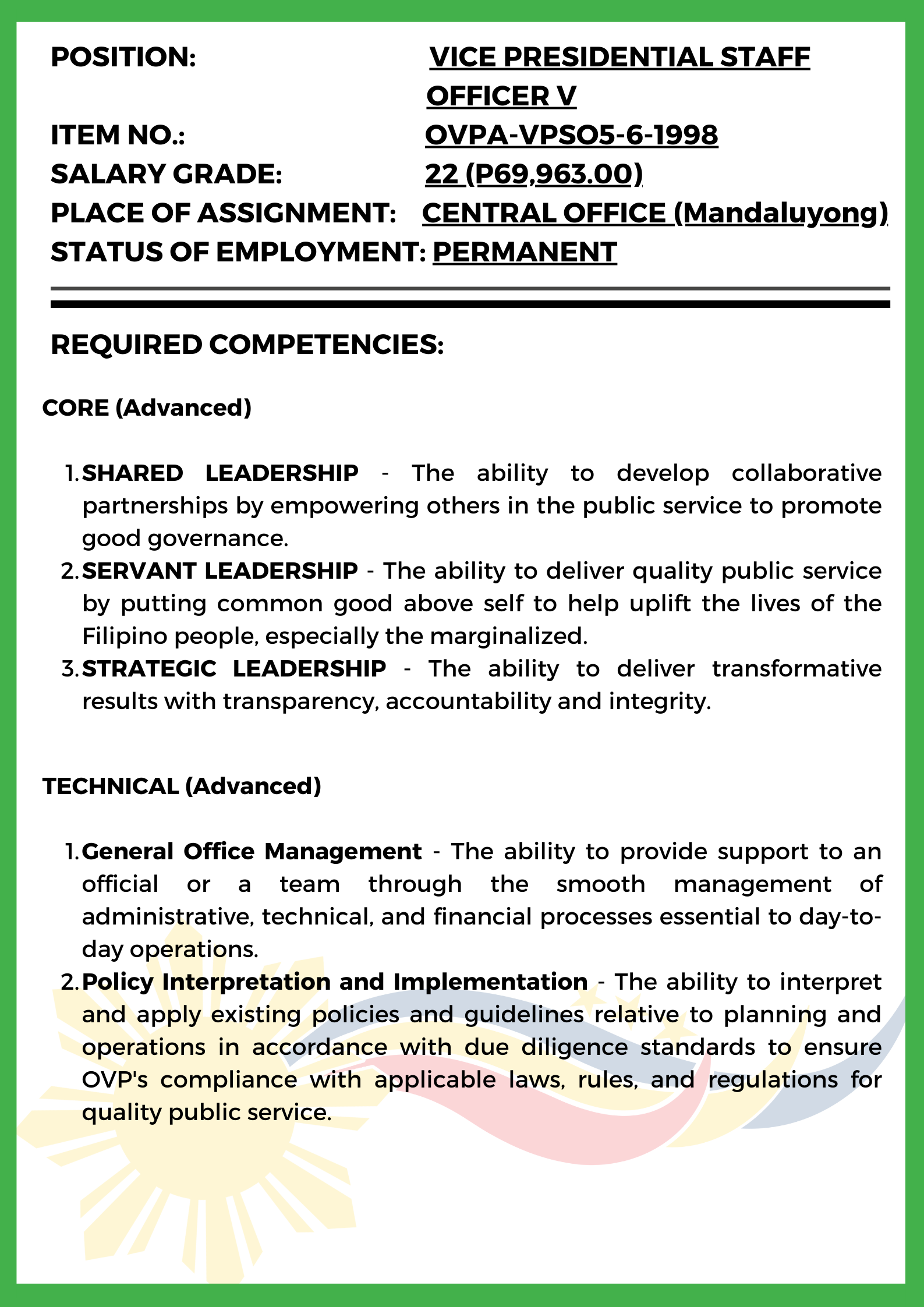 Vice Presidential Staff Officer V - Page3